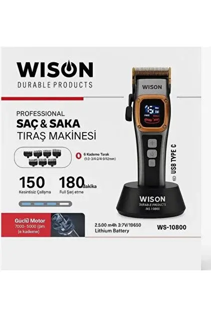 WS-10800 TURBO SAÇ KESİM MAKİNESİ