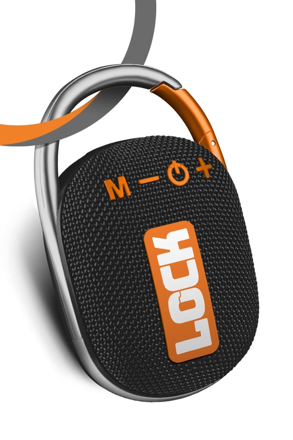 Powerway Lock Turuncu Taşınabilir Bluetooth Hoparlör Kilit Özellikli Yüksek Ses Gücü