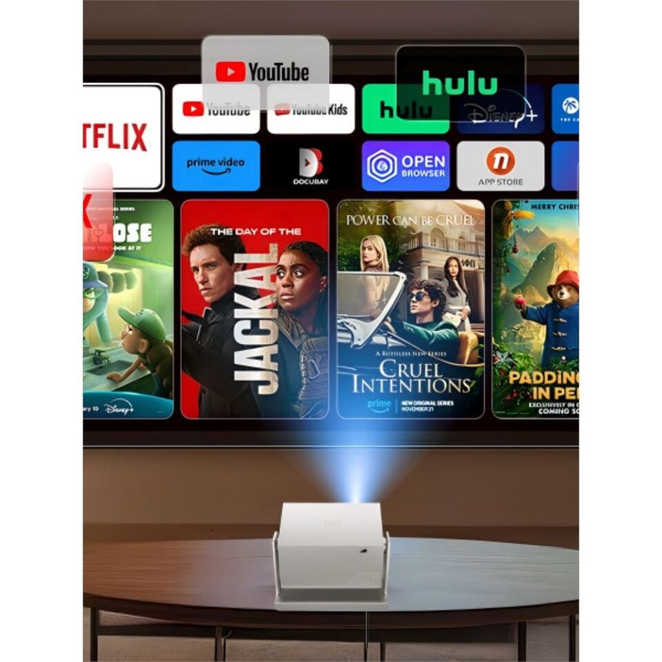 5,0 (0) Auhma APR2 Autofocus 4K Destekli Akıllı Android Projeksiyon Cihazı – Elektrikli Odaklama ve Çift Bant Wi-Fi