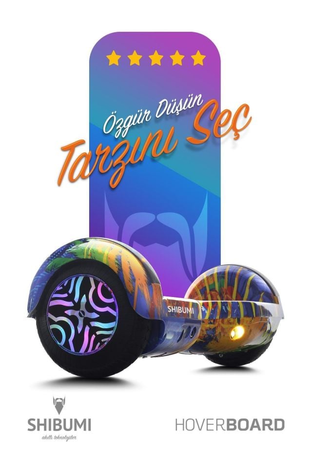 Shibumi Elektrikli Kaykay Hoverboard 350 Watt Turuncu Garantili Lityum Pil