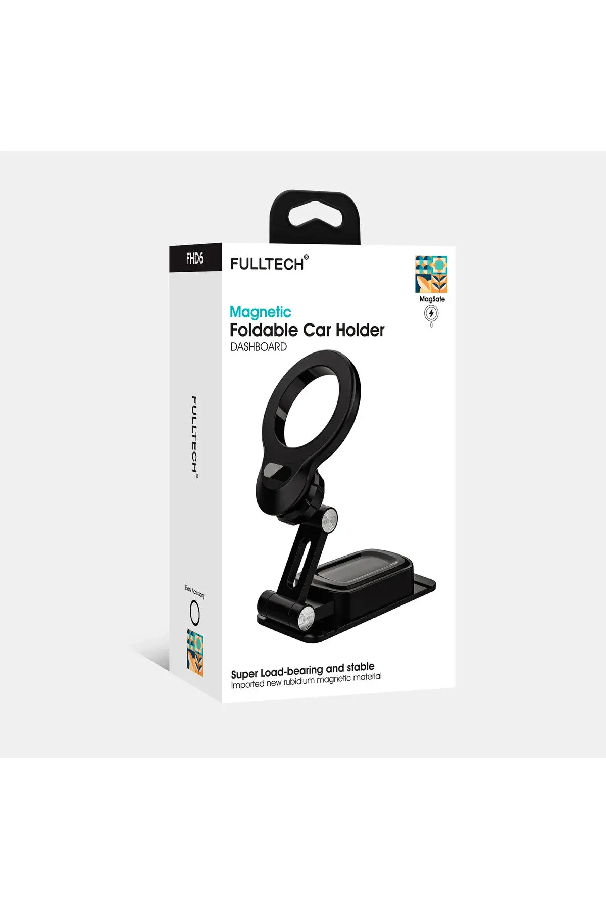 Fulltech FHD13 Magsafe Uyumlu 360° Döner Mıknatıslı Araç Içi Telefon Tutucu