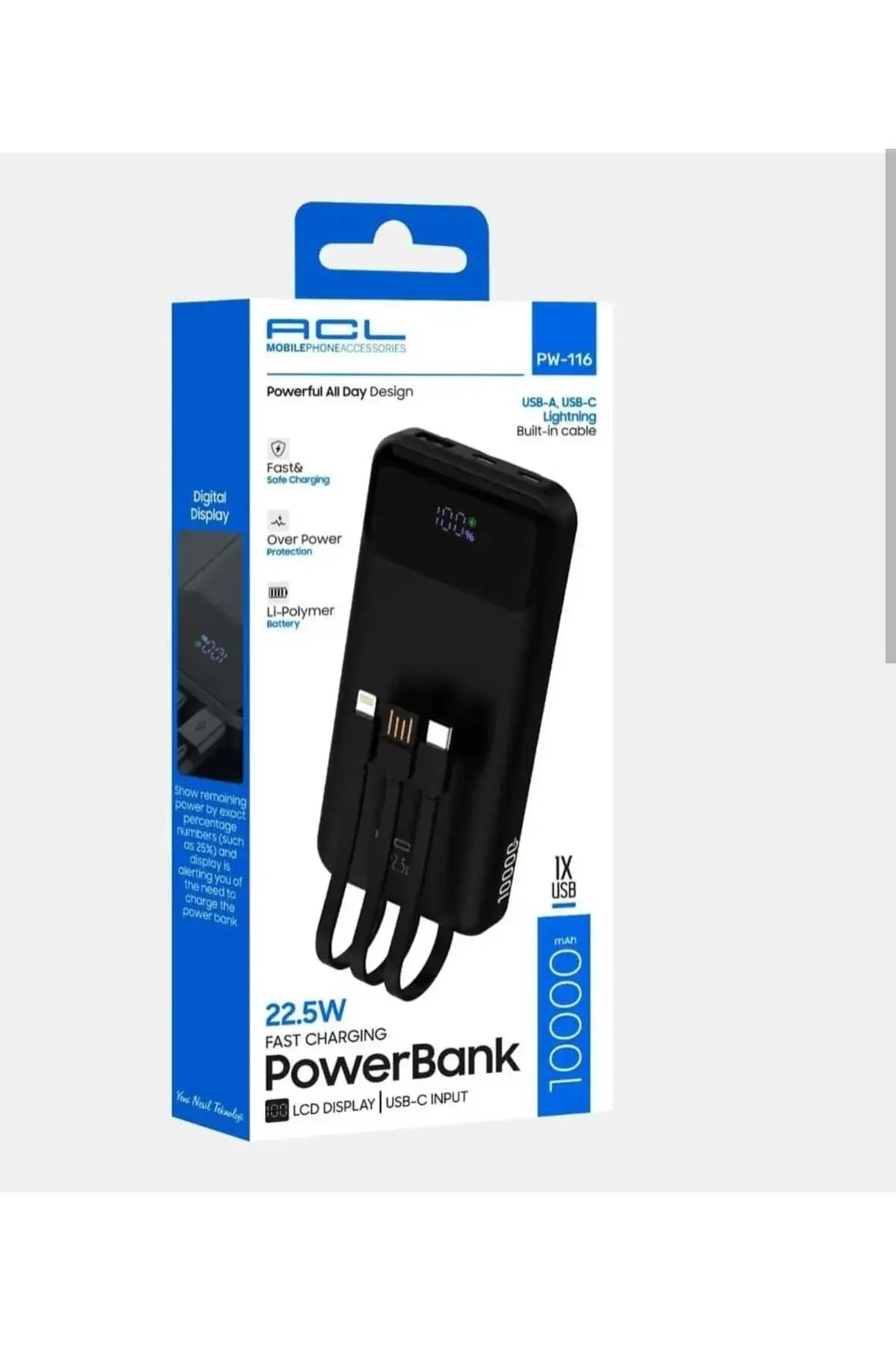 ACL PW-116 10.000mAh POWERBANK