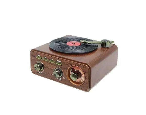 Everton RT-131 Özel Tasarım Ahşap Görünümlü Retro Vintage Nostaljik Radyo & Bluetootlu Mini Fm Radyo