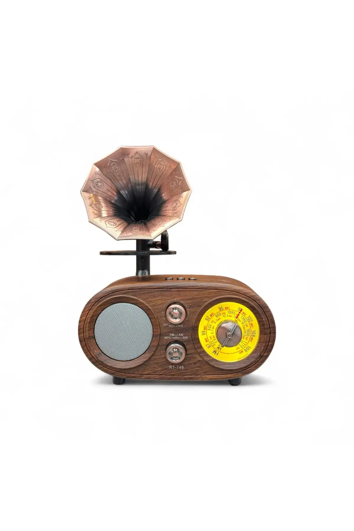 Everton RT-746 Gramafon Nostaljik Eskitme Radyo,Bluetooth özellikli Nostalji Gramafon Radyo