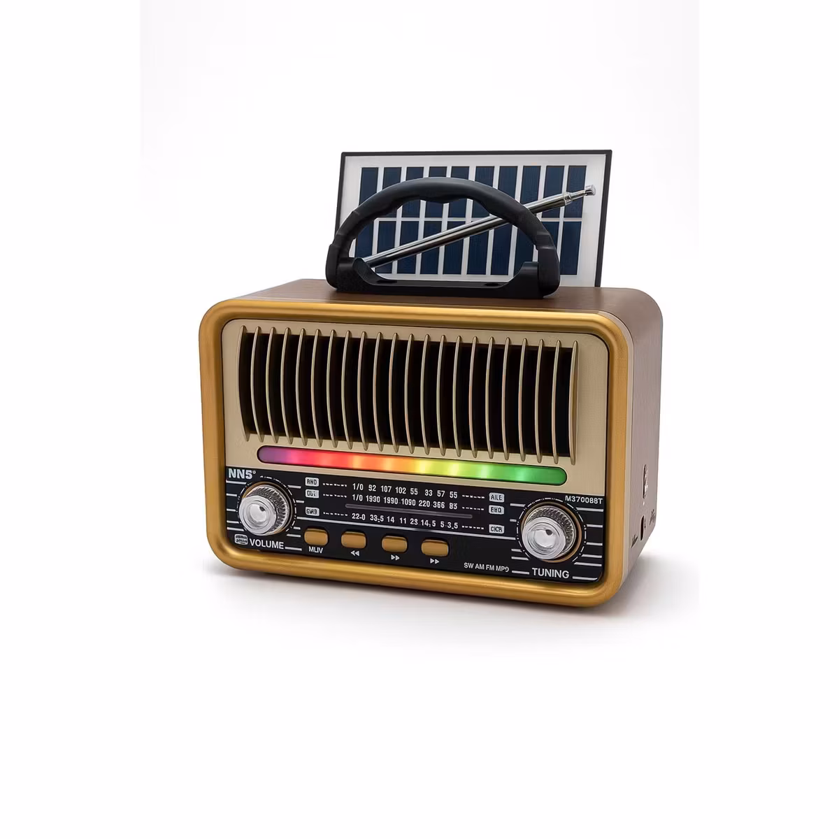 Everton RT-769 Nostaljik Radyo Bluetooth Usb Aux Led Işıklı