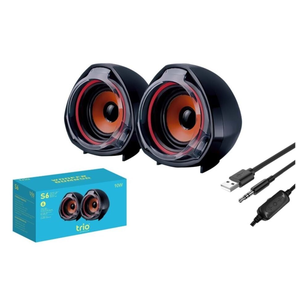 TRİO S6 USB 2.0 RMS 10W*2 EKSTRA SES USB PC HOPARLÖR SPEAKER