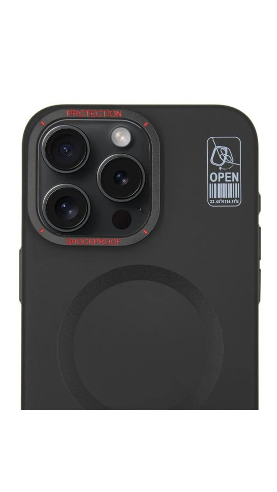 Brabus iPhone 15 Pro Max Hiper Kılıf Standlı MagSafe Şarj Destekli Kamera Korumalı Darbe Önleyici Kılıf