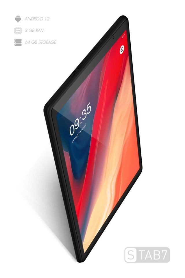 Vorcom STAB7 Siyah 10.1 Inc 3 GB Ram 64 GB Hafıza 8 Çekirdek İşlemcili Tablet