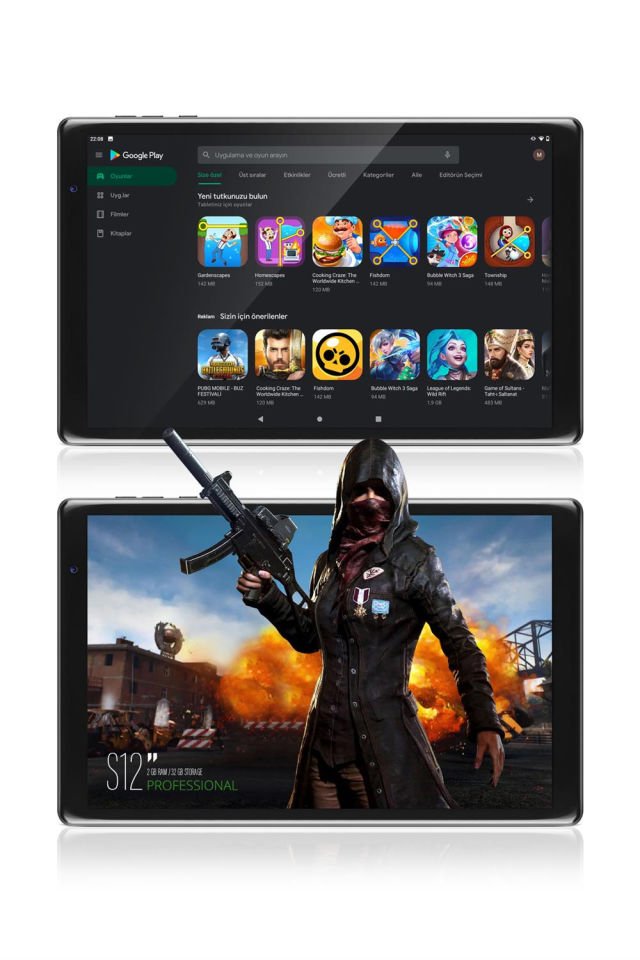 Vorcom S12 Siyah 10.1 Inc 2 GB Ram 32 GB Hafıza 4 Çekirdek İşlemcili Tablet