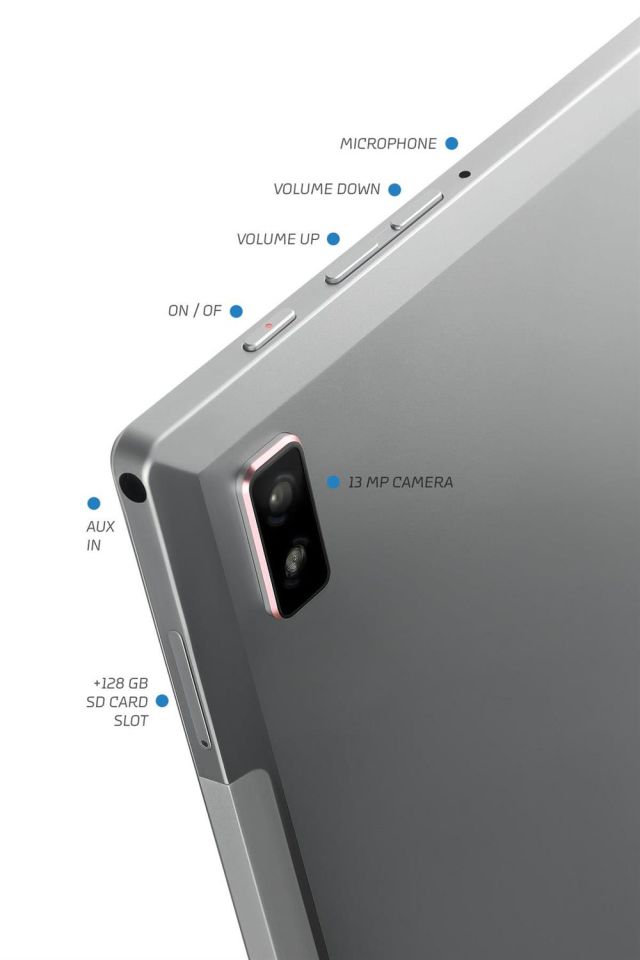Vorcom QuartzLite Gri 10.1 Inc 4 GB Ram 64 GB Hafıza 8 Çekirdek İşlemcili Tablet