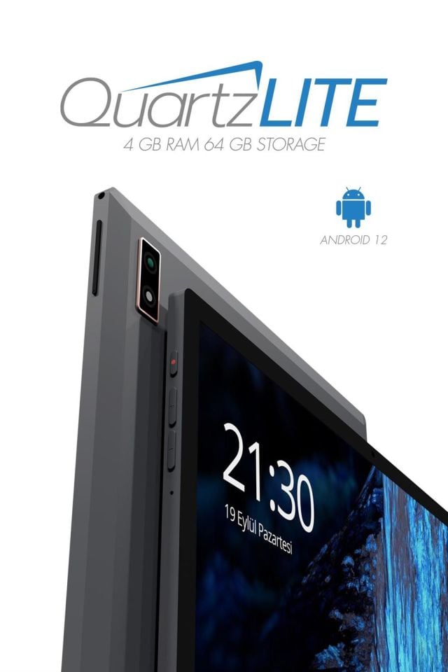 Vorcom QuartzLite Gri 10.1 Inc 4 GB Ram 64 GB Hafıza 8 Çekirdek İşlemcili Tablet