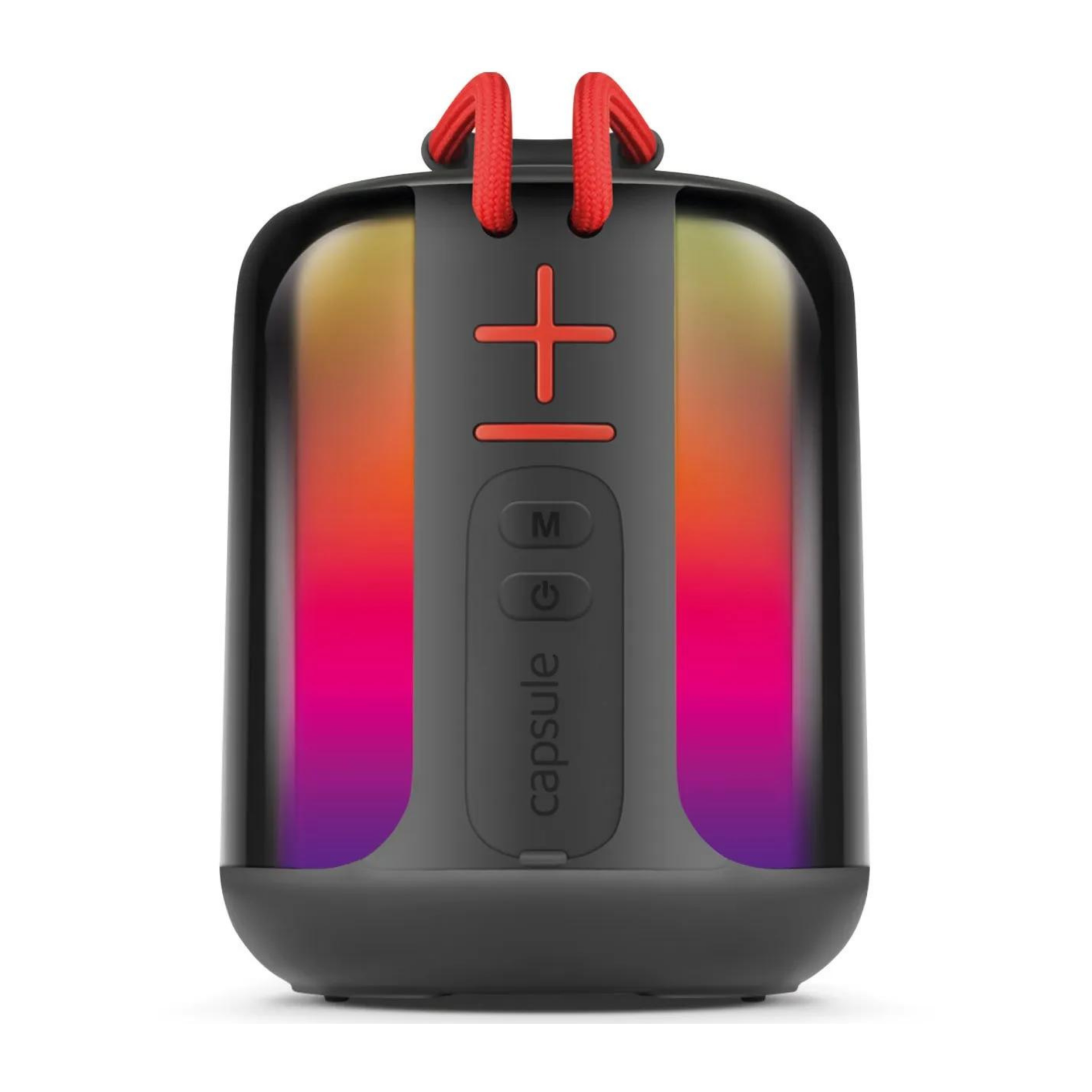 Powerway Capsule Taşınabilir Bluetooth Hoparlör Ses Bombası Yüksek Ses Gücü Sese Duyarlı Led Işık