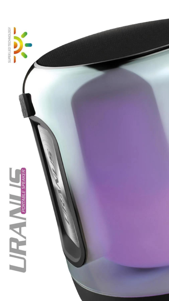 Powerway Ekstra Bass Radyolu Usb Aux Müzikli Gece Lambası Taşınabilir Uranus Bluetooth Hoparlör