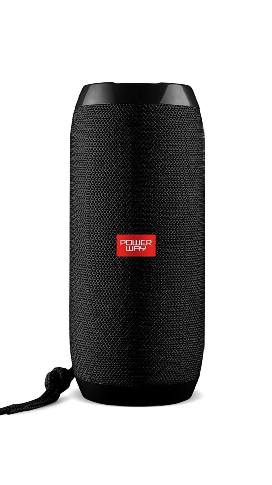 Powerway Wrx01 90 Db Sd Kart Aux Usb Girişli Siyah Kablosuz Bluetooth Speaker Hoparlör Ses Bombası Fm Radyo