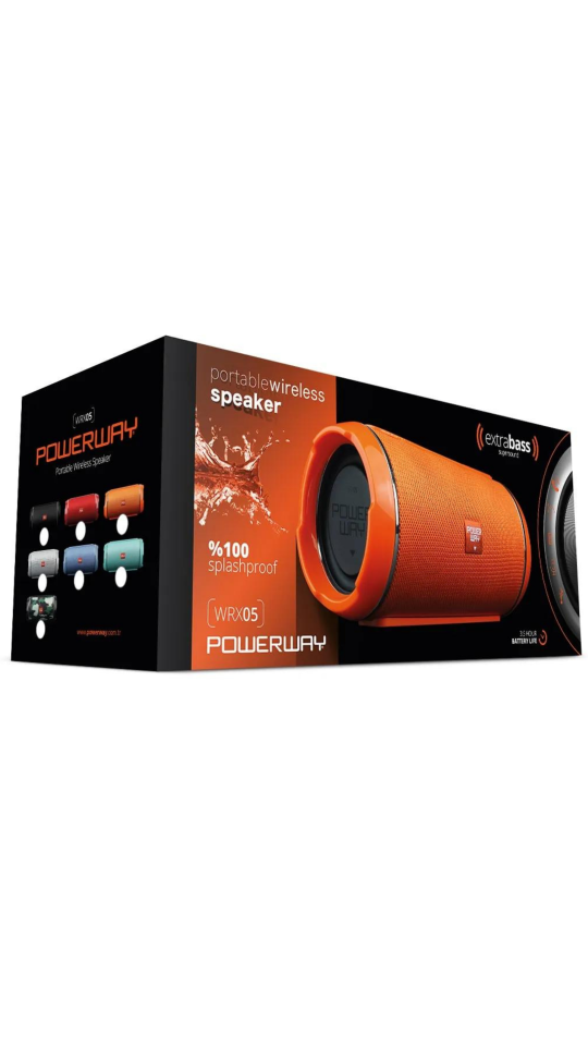 Powerway Wrx05 Turuncu Bluetooth Hoparlör