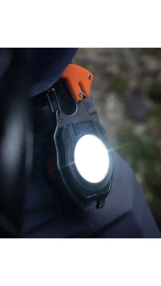 Çok Fonksiyonlu Mini Led Lamba Anahtarlık ve Çakmak USB Şarjlı Kamp İçin Taşınabilir Tam 7 Modlu