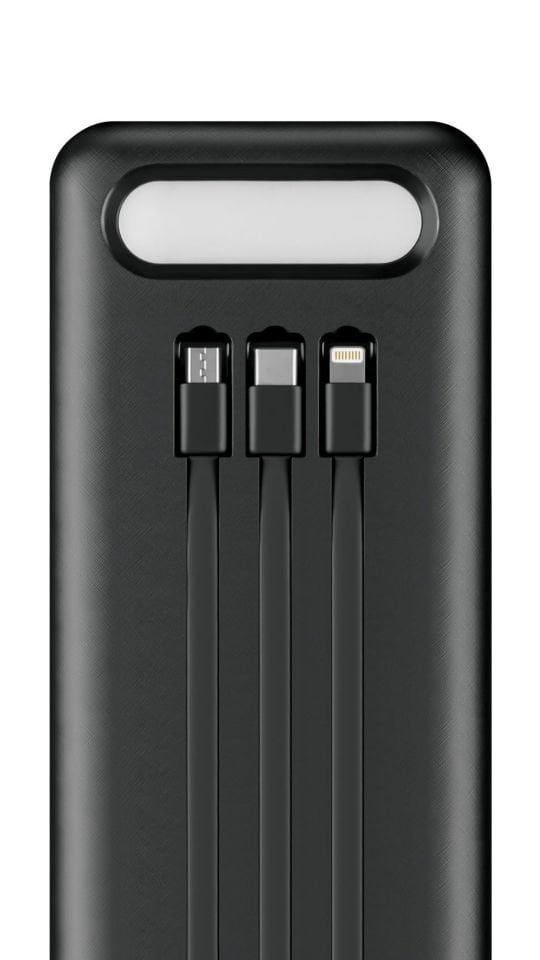 Powerway TX80 Siyah 80.000 mAh Çoklu Çıkış Dijital Göstergeli Ekstra Kablolu Powerbank