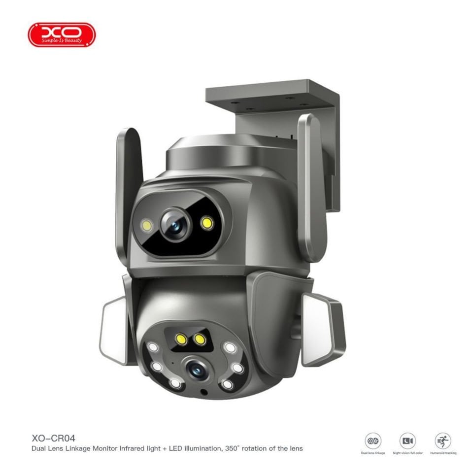 CR04 Robot Wi-Fi 1080p Full HD Su Geçirmez,Çift Ekran Açık Kamera