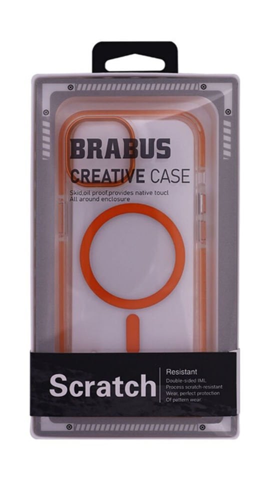 Iphone 15 Brabus Splash Kılıf Orange