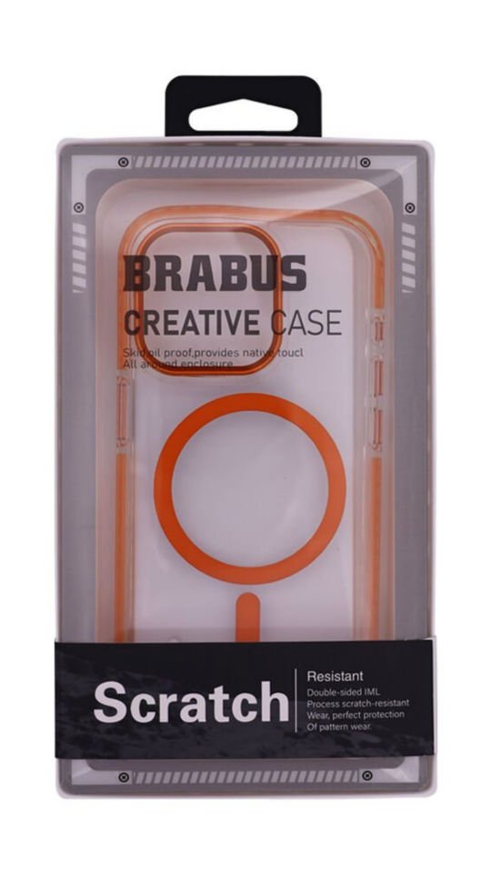 Iphone 15 Pro Brabus Splash Kılıf Orange