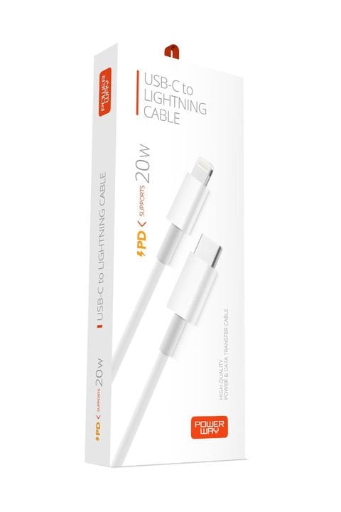 Powerway PD20 Usb-C to Lightning Kablo - iPhone Şarj Kablosu