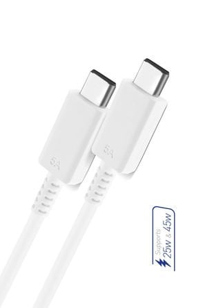 Powerway S5 45W Yüksek Hızlı Şarj Destekli 5A İki Ucu Type-C Şarj ve Veri Aktarma Kablosu