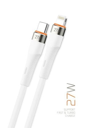 Powerway SCL27 27W Süper Hızlı Şarj Destekli Type-c - Lightning 3A Şarj ve Veri Kablosu