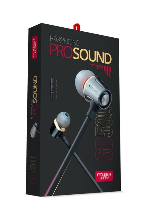 Powerway GD500 Metal Surround Stereo Siyah Kulak Içi Kablolu Kulaklık