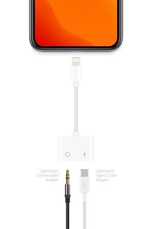 Powerway AC01 Lightning to Aux Çevirici ve Otg Şarj Dönüştürücü