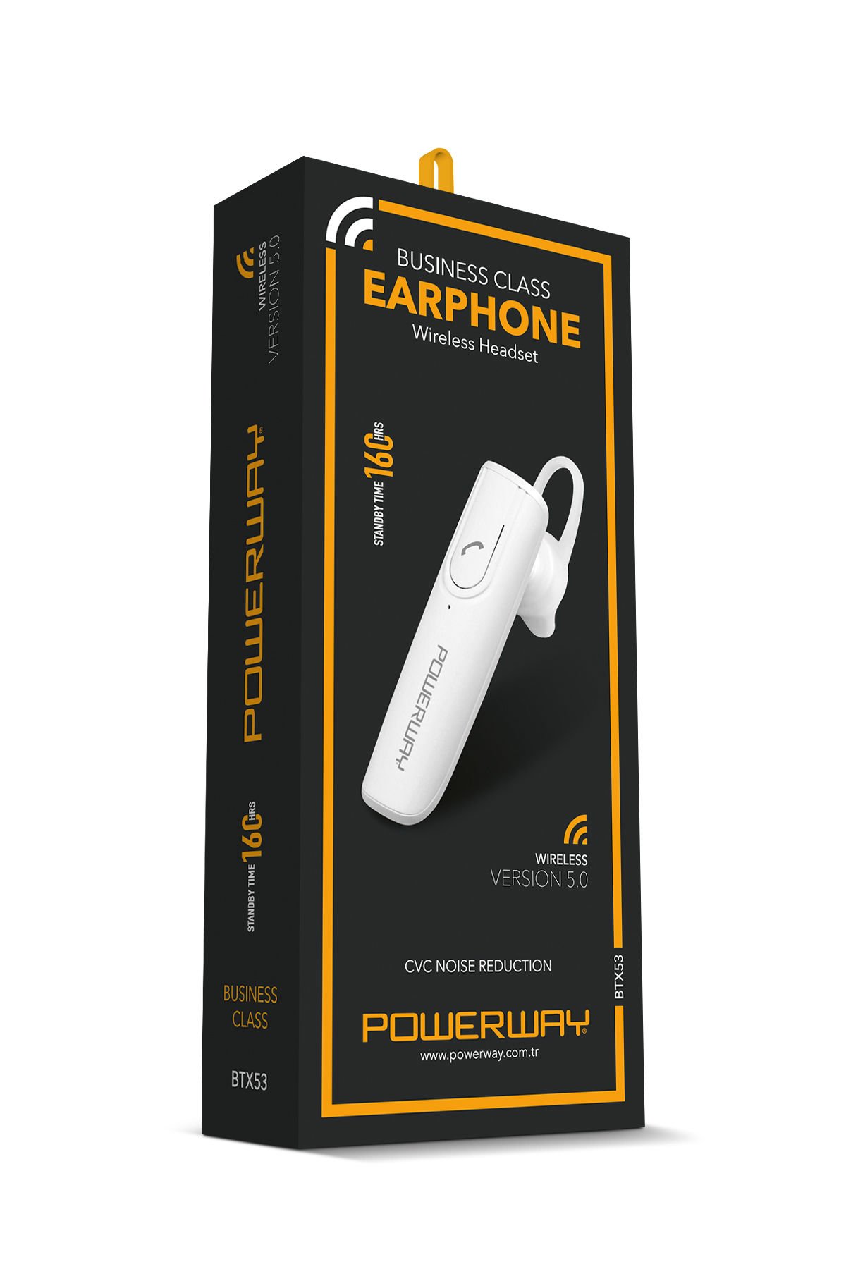 Powerway BTX53 Tekli Siyah Bluetooth Kulaklık Handsfree iOS & Android Uyumlu