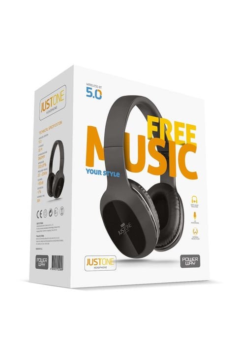 Powerway Justone Kulak Üstü Bluetooth Kulaklık Micro SD & AUX Girişli