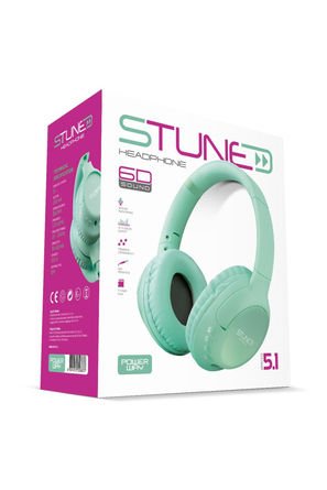 Powerway Stune Kulaküstü Bej Bluetooth Kulaklık 6D Sound 18 Saat Kullanım Süresi