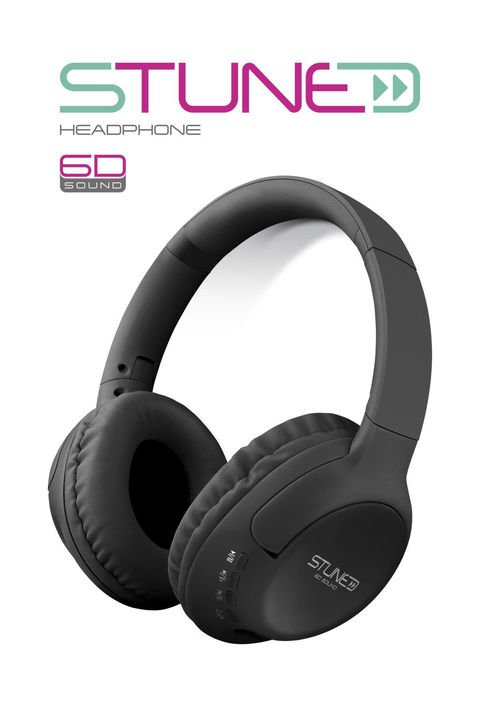Powerway Stune Kulaküstü Siyah Bluetooth Kulaklık 6D Sound 18 Saat Kullanım Süresi