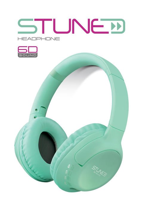 Powerway Stune Kulaküstü Turkuaz Bluetooth Kulaklık 6D Sound 18 Saat Kullanım Süresi