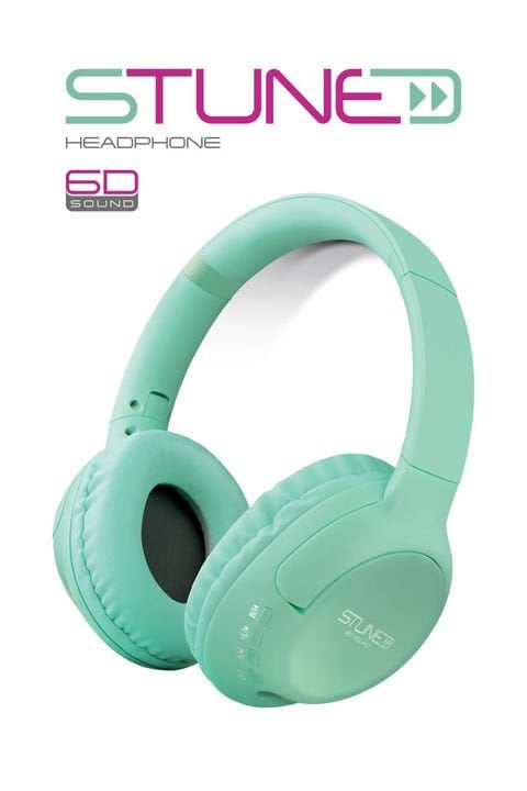 Powerway Stune Kulaküstü Turkuaz Bluetooth Kulaklık 6D Sound 18 Saat Kullanım Süresi
