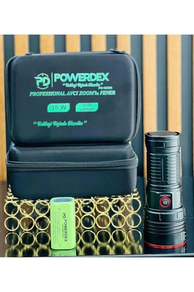 Powerdex Pd-10200 Profesyonel Avcı El Feneri 35w 3200 Lümen