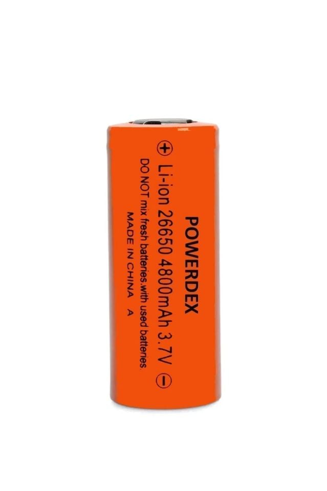 Powerdex 26650 3.7v 4800mah Lithium Li-ion Pil 26x65mm
