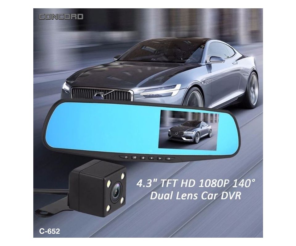 Concord C-652 4.3\'\' HD Dikiz Ayna Araç Kamerası