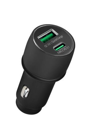 Powerway CC35 PD20W Hızlı Şarj Usb-A ve Type-C Girişli Dahili Kablo Araç Içi Çakmaklık