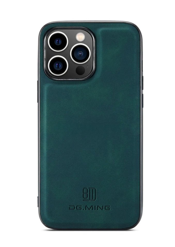 İphone 14 Pro Max Uyumlu Ayrılabilen Cüzdanlı Deri Telefon Kılıfı Yeşil