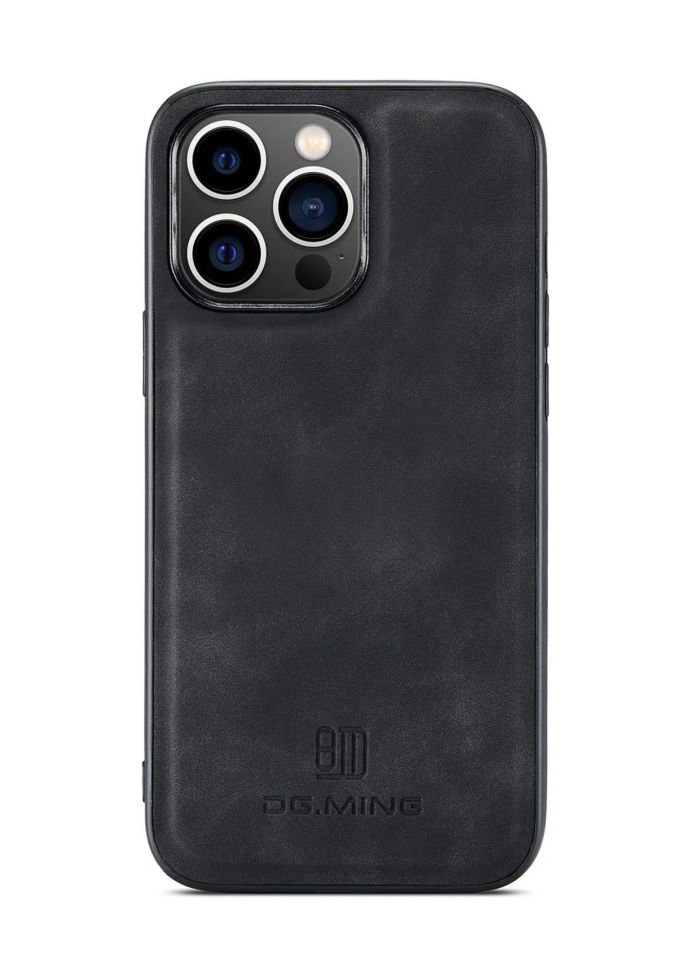 İphone 13 Pro Max Uyumlu Ayrılabilen Cüzdanlı Deri Telefon Kılıfı Siyah