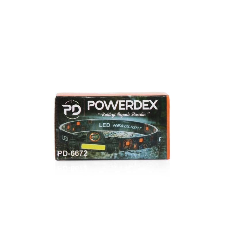 Powerdex PD-6672 Mıknatıslı Profesyonel Şarjlı Kafa Feneri