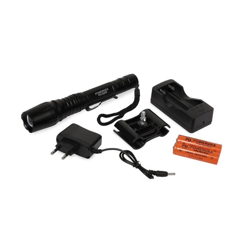 Powerdex PD-8200 Cree T6 LED Alüminyum Gövde Şarjlı El Feneri