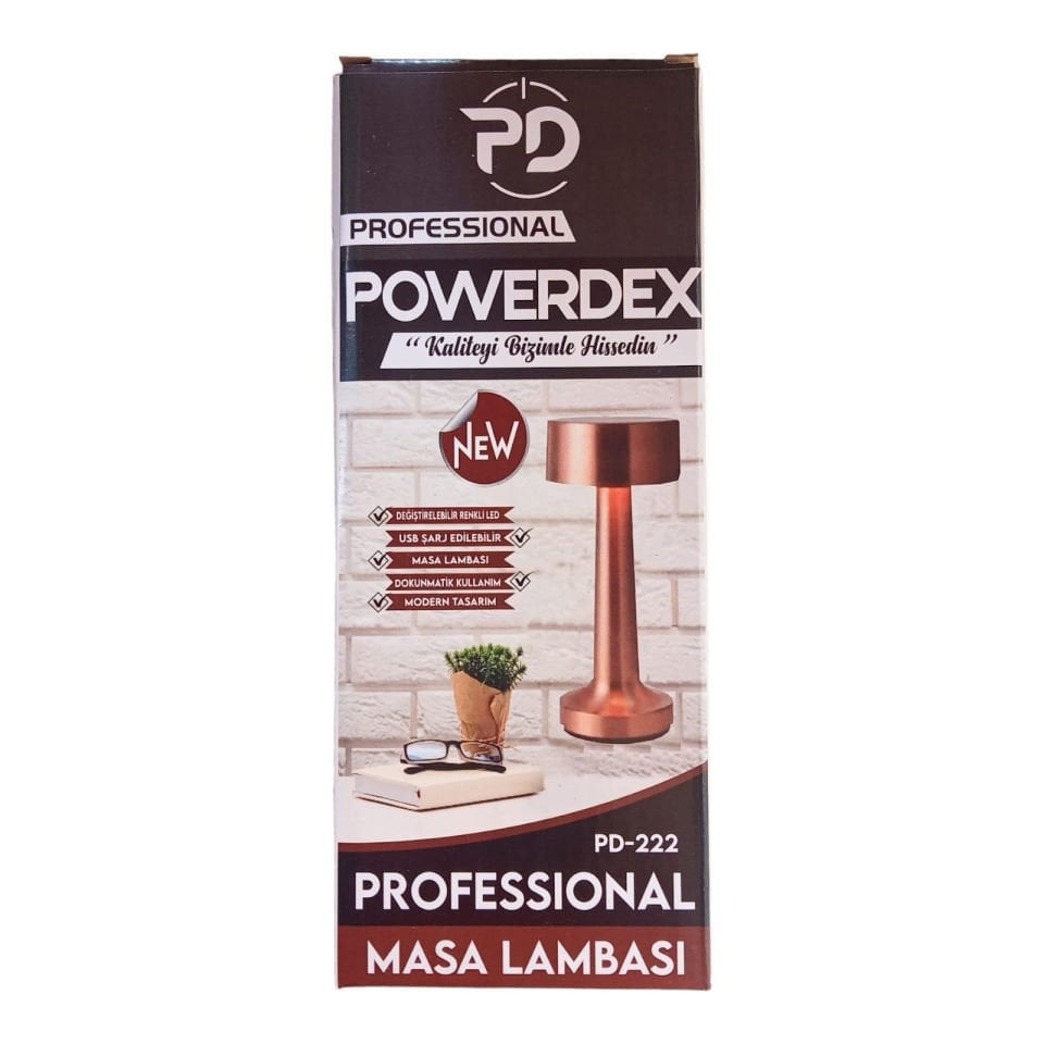 Powerdex PD-222 Profesyonel Şarjlı Masa Lambası