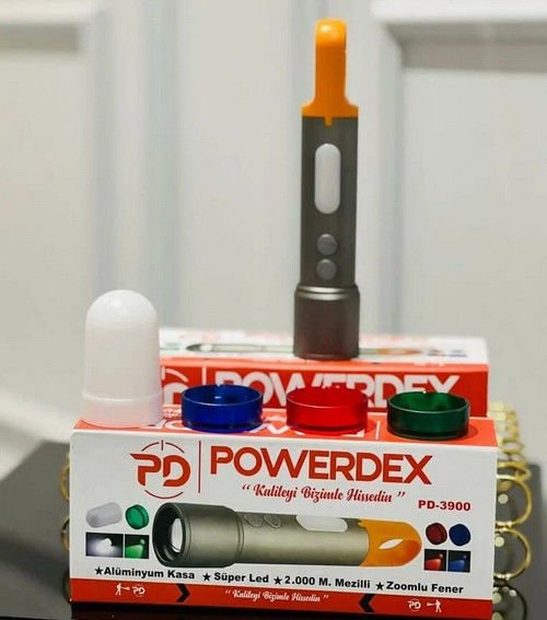 Powerdex PD-3900 Ultra Parlak COB Led 9 Modlu Askılı Şarjlı El Fener