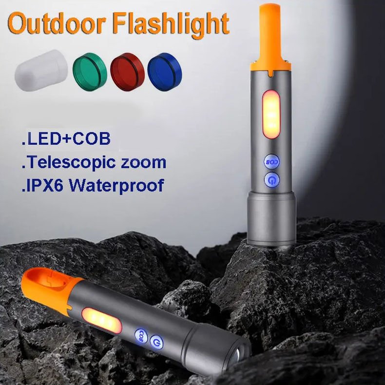 Powerdex PD-3900 Ultra Parlak COB Led 9 Modlu Askılı Şarjlı El Fener