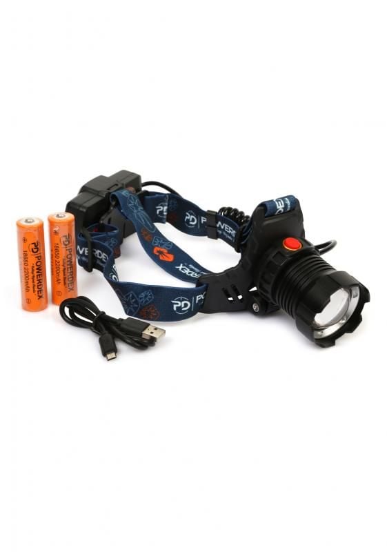Powerdex PD-1072 15Watt 1000 Lümen Profesyonel Şarjlı Kafa Feneri