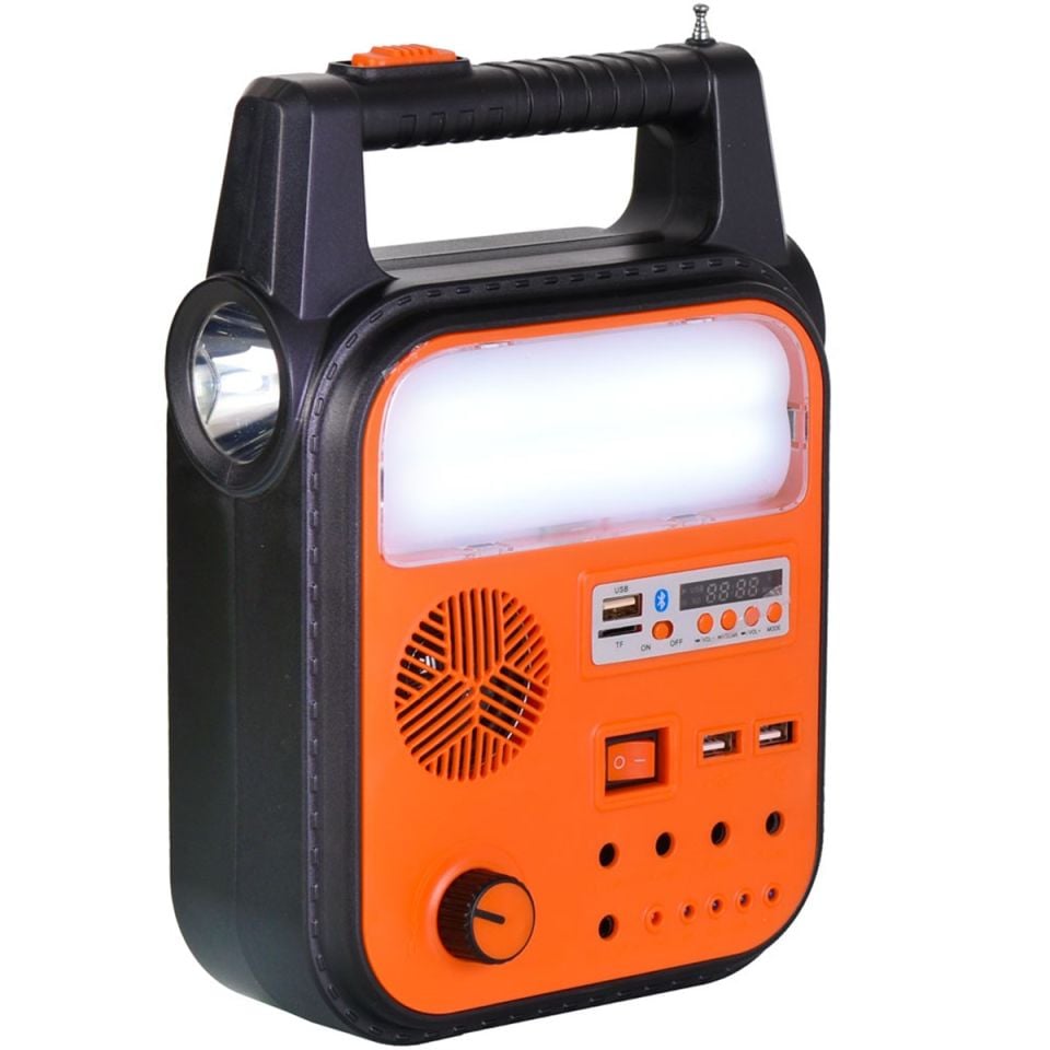 Powerdex PD-6500 FM USB Bluetooth’lu Güneş Enerji Solar Aydınlatma Sistemi