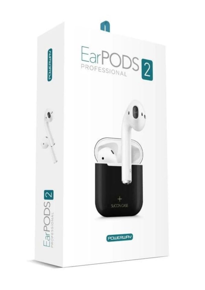 Powerway Earpods 2 Dokunmatik Bluetoot Kulaklık Silikon Kılıf Hediyeli