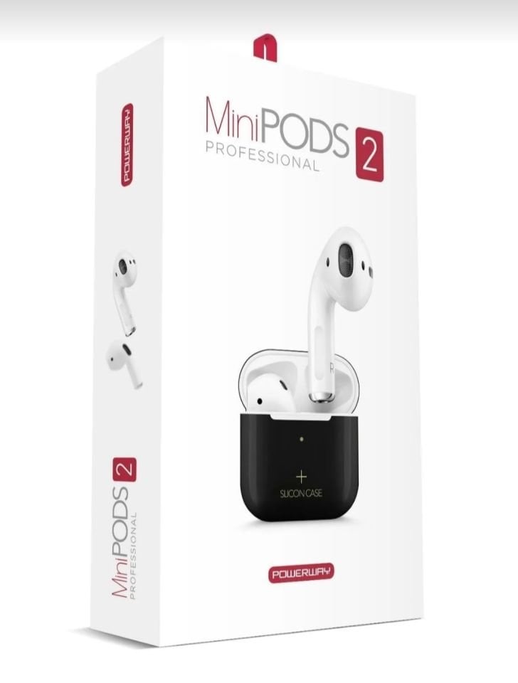 Powerway Minipods 2 Bluetooth Kulaklık Android Ios Uyumlu Hd Ses Kalitesi Silikon Kılıf Hediyeli